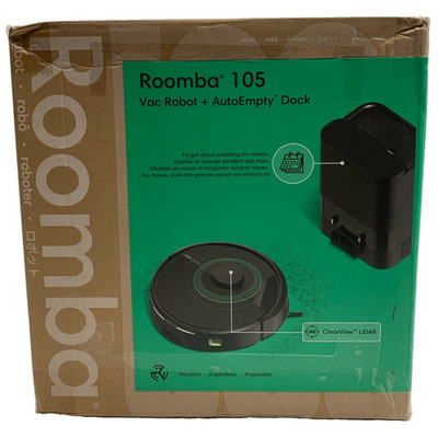 iRobot Roomba 105 Vac Robot Vacuum with AutoEmpty Dock - Self-Empties for 75 Day