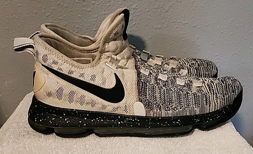 Nike Zoom KD 9 Oreo schwarz weiß Herren Basketballschuh 843392-100 Gr. 12 ohne Schnürsenkel - Bild 1 von 8