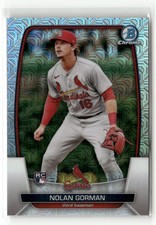 2023 Bowman #6 Nolan Gorman Mojo Refractors RC ROOKIE REDS