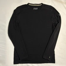 Smartwool Men’s Med Black 150 Base Layer Merino Wool Long Sleeve Crew Neck Shirt