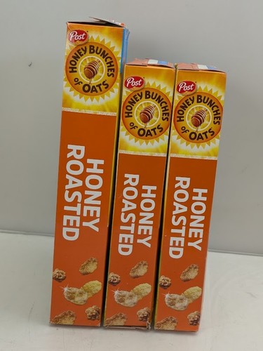 3er Pack Post Honig Bündel geröstetes Müsli 18oz gesüßt mit Hafer und Honig - Bild 9 von 14