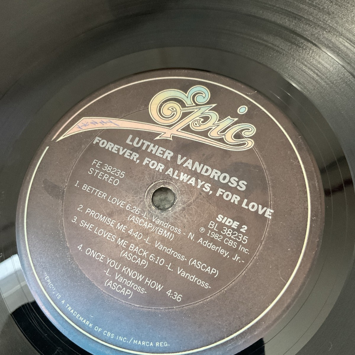 Luther Vandross Forever for Always for Love 1982 Vinyl