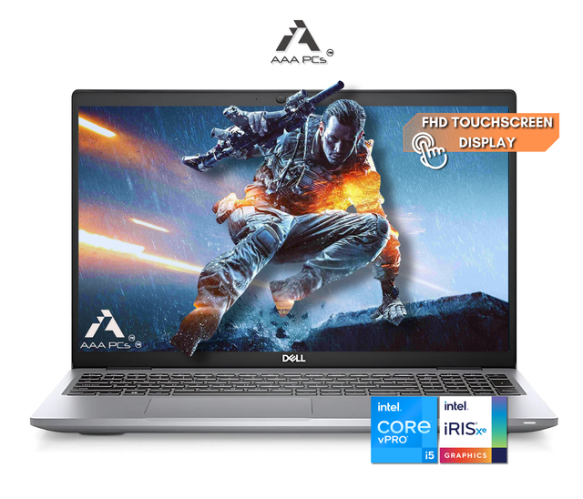 Dell 15. 6" Touchscreen Light Gaming Laptop Core i5 16GB RAM 512GB SSD Win 11 Pro