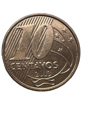 2013 Brazil 10 Centavos Coin