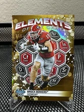2023 Bowman's Best Univ - Elements of the Game Brock Bowers Gold Refractor /50