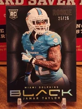 2013 Panini Black Jamar Taylor Platinum /25 Dolphins RC