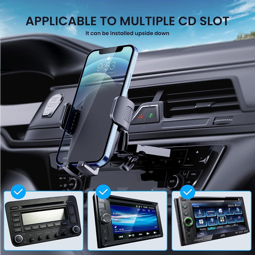 Phone Mount for Car Phone Holder Mount Upgraded Metal CD Slot Phone Holder Car C - Picture 6 of 12