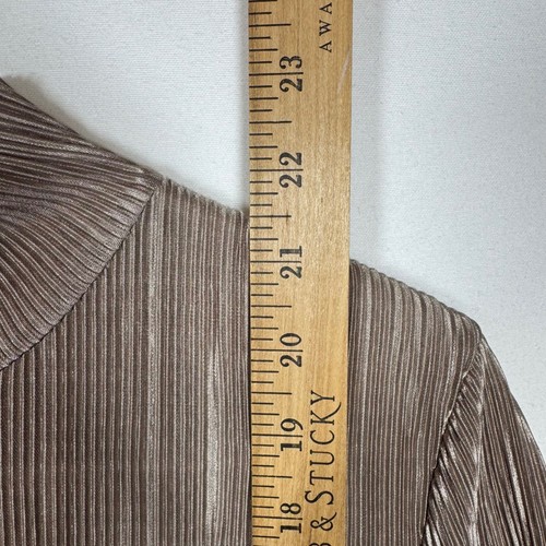 Top de manga corta Zara plisado cuello falso topo para mujer - talla pequeña - Imagen 4 de 6