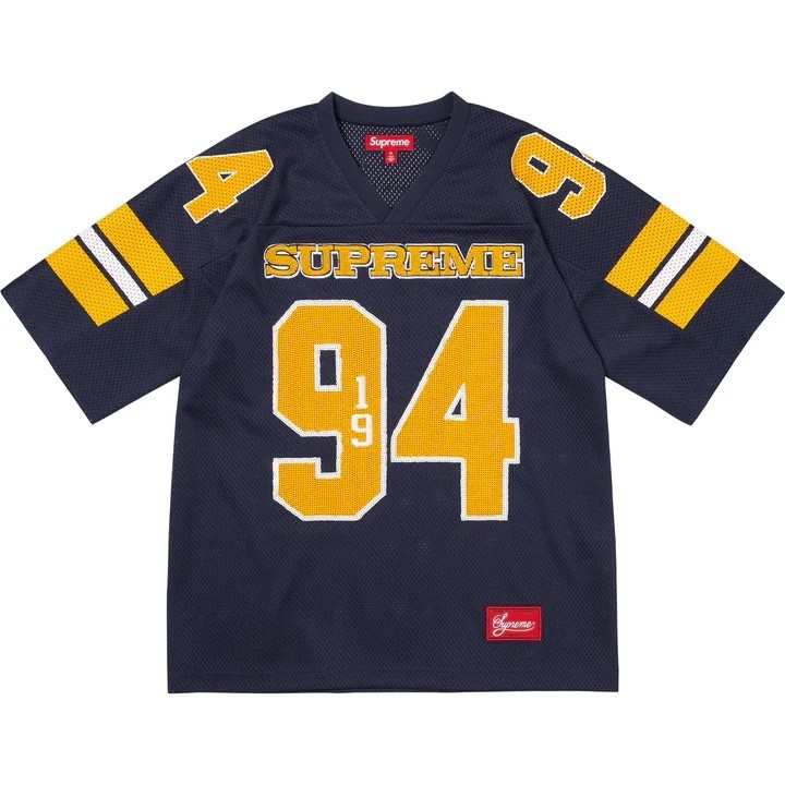 Supreme Sequin Football Jersey Navy Size XXL Brand New In
