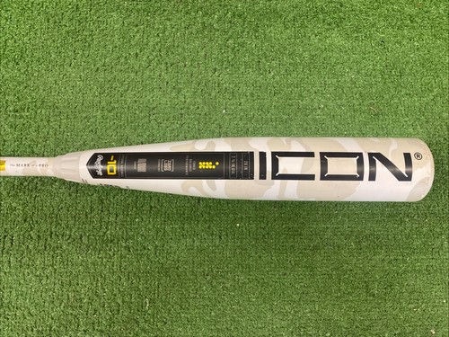 Bate de béisbol compuesto Rawlings Icon USSSA 2025 28/18 RUT5I10 usado 2 3/4 barriles - Imagen 2 de 9
