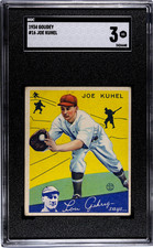 1934 Goudey #16 Joe Kuhel  Washington Senators - SGC 3 VG Awesome Card!