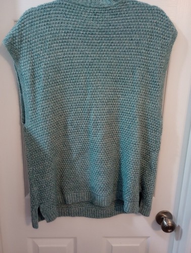 J. Jill Sea Mist Knit Vest Size L - Picture 9 of 13