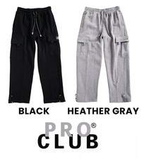 Pro Club Men's Heavyweight Fleece Cargo Proclub Sweatpants Small Medium NEW NWT