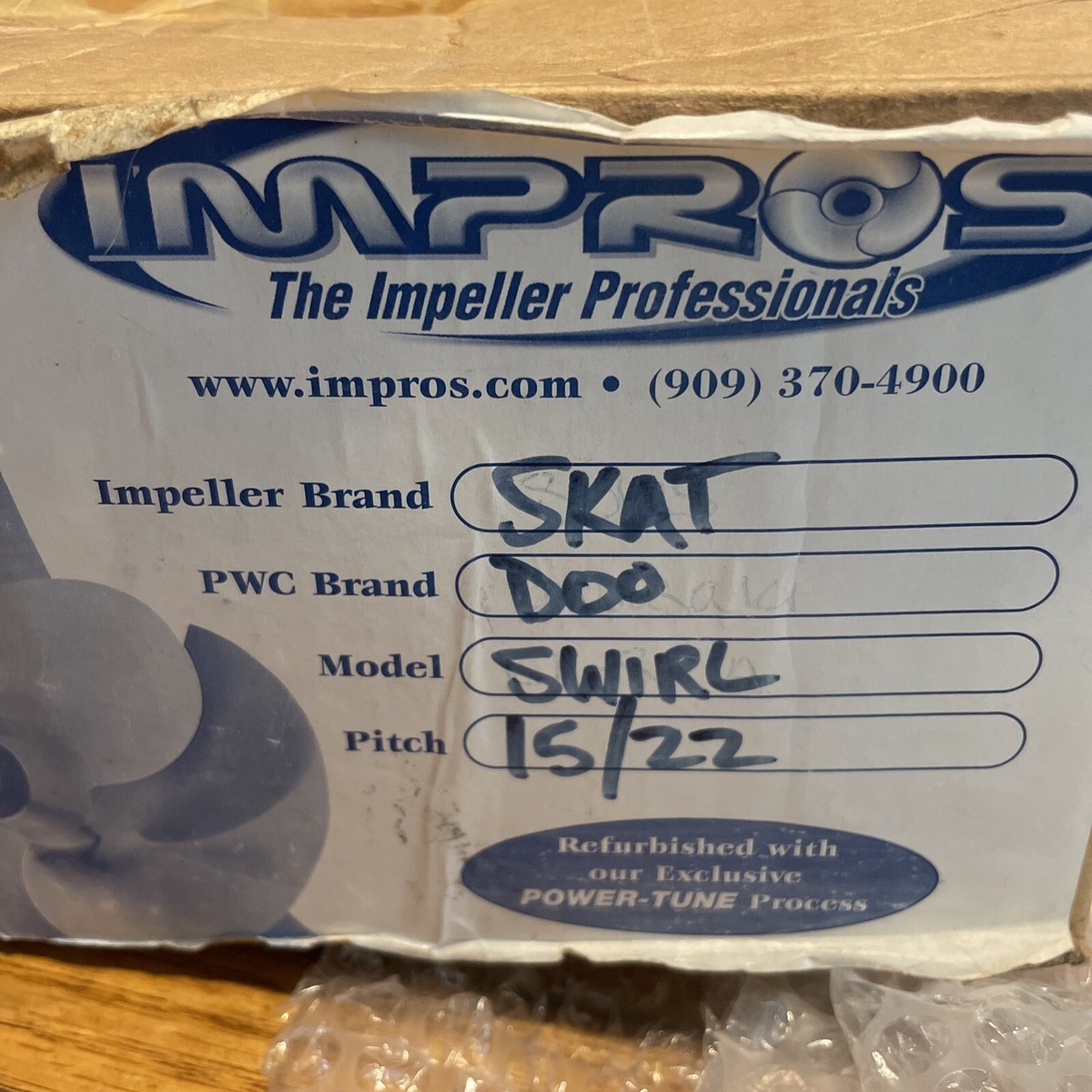 Skat Trak Sea Doo 15/22 Swirl Impeller 1997.5 GSXL LTD Gray Skat Trak Sea Doo 15/22 Swirl Impeller 1997.5 GSXL LTD Gray