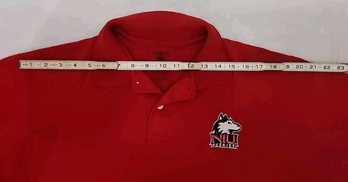 Shirt NIU Huskies Embroidered Mens Jerzees Polo L Northern Illinois Univ. Sodexo - Picture 5 of 5