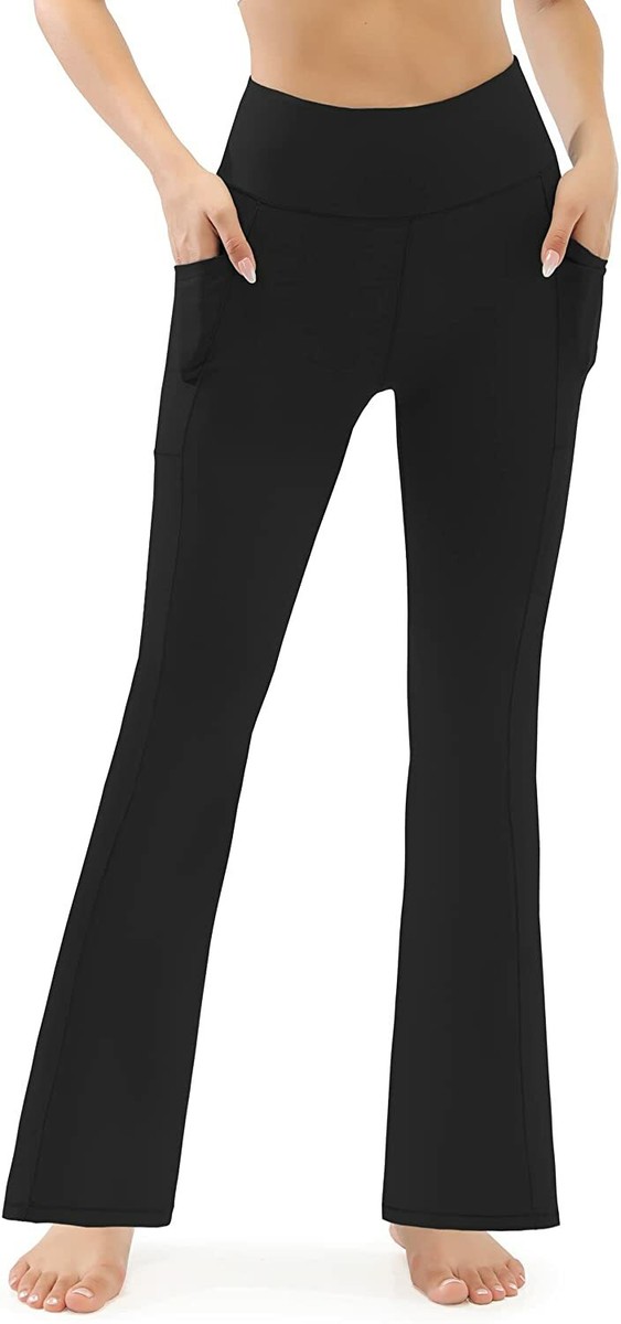 AFITNE Women's Bootcut Yoga Pants with Pockets, High Waisted Tummy Control  Worko