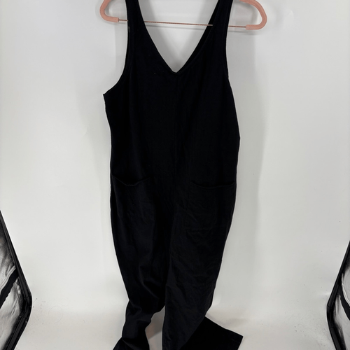 Tuta donna senza maniche Pact All Ease cotone biologico nero Large - Foto 6 di 7