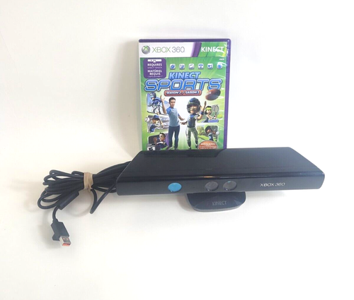 Microsoft Kinect Sensor for XBox 360 with Game Kinect Sports 2 Bar Model 1414 - Picture 1 of 14