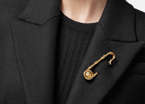 VERSACE SAFETY PIN BROOCH - Picture 3 of 5