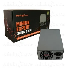 Mining Power Supply 2000W Direct 6 PIN to RISER for 8 GPU