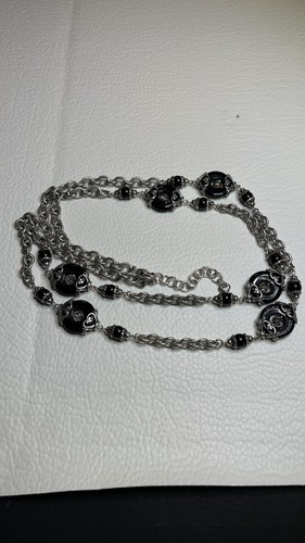 Brighton Night Romance Beaded Black Retired Long Onyx Necklace - Picture 5 of 6
