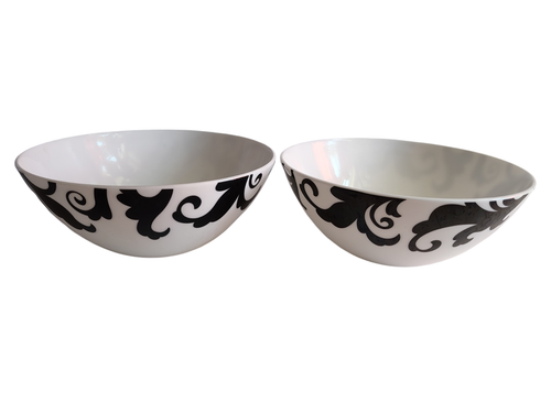 Ciroa Fine Bone China Soup Cereal Bowls Flori Set Of Two 6 3/4" - Foto 8 di 8