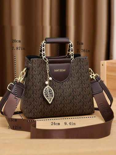 Women Elegant Top Handle Bag - Steel Frame Fashion Crossbody Handbag. - Bild 3 von 7