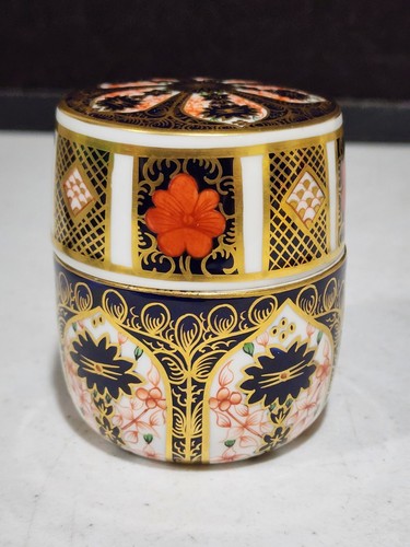 "Old Imari" Royal Crown Derby England Bone China Table Lighter w/Lid - Picture 6 of 8