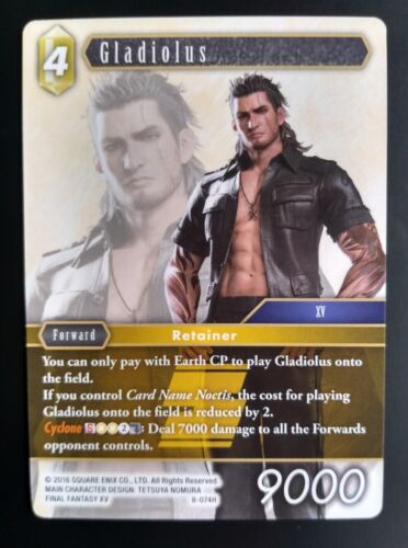 Final Fantasy TCG Opus 8 - Gladiolus 8-074H - Non Foil Hero - Picture 1 of 1
