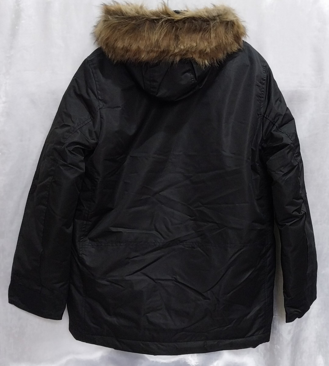 Gap Mens M Black Full Zip Cold Control Max Snorkel Coat Long Gap Mens M Black Full Zip Cold Control Max Snorkel Coat Long