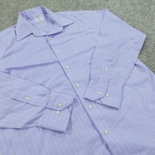 Brooks Brothers Dress Shirt Mens 16 4/5 Button Down Regent Fit Glen Check