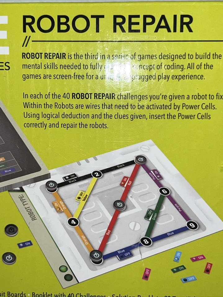 ThinkFun CODE Programming Game Series: Robot Repair -Open Box - Image 3 of 4