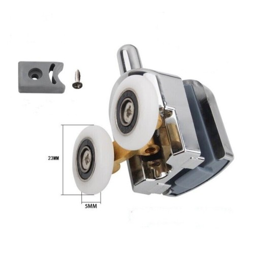 2 Stück Duschtür Duschkabinenrollen Rolle für Duschkabinen Glastürrolle 23mm - Bild 8 von 9