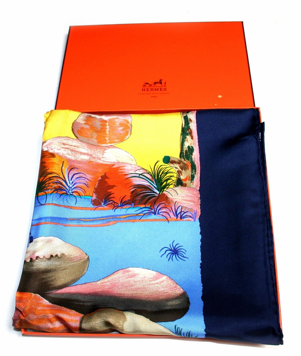 Hermes Vintage Scarf Nuba Mountain Rare in Box | eBay Hermes Vintage Scarf Nuba Mountain Rare in Box | eBay