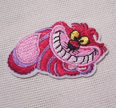 Applique thermocollant 6,5 x 4 cm ÉCUSSON PATCH PETIT CHAT HUMORISTIQUE ROSE