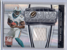 2008 DONRUSS 029/299 JERSEY CARD RONNIE BROWN DOLPHINS