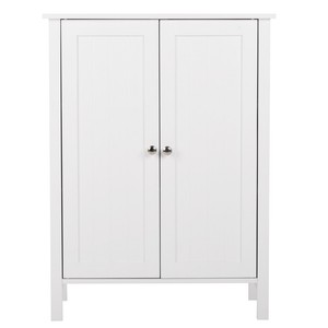 Double Door Floor Standing Bathroom Storage Cabinet Image Is Loading Double Door Floor Standing Bathroom Storage Cabinet