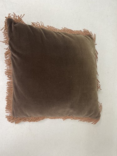 Cuscino frange donna greca punto ago anteriore completo vintage 12 x 12 - Foto 10 di 14