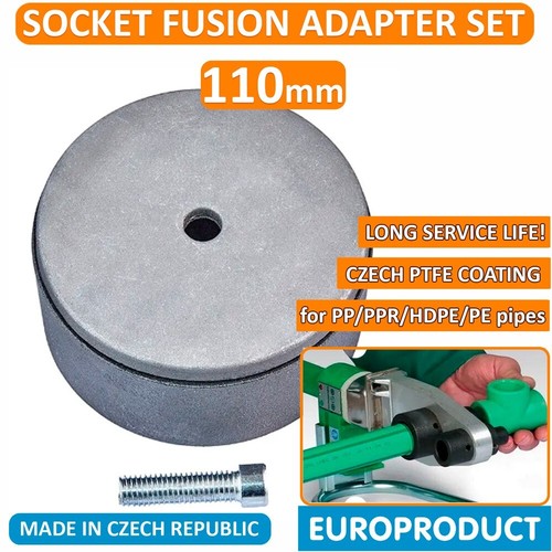 Socket Fusion Welding Adapter Set for Metric DVS Plastic Pipes PP/PPR/PE 110 mm - Picture 1 of 5