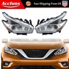 LED DRL For 2015-2018 Nissan Murano Halogen Projector Pair Headlights Headlamps