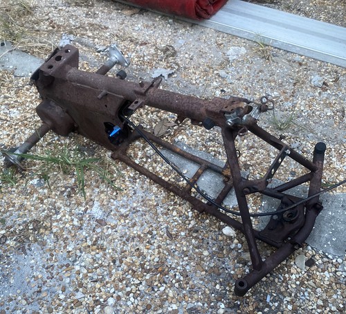 1986 Honda TRX 70 Frame W/ Front & Rear Axle Vintage Original Made In Japan