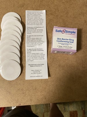 Safe n Simple Skin Barrier Ring Conforming Seal 10 pieces per Box