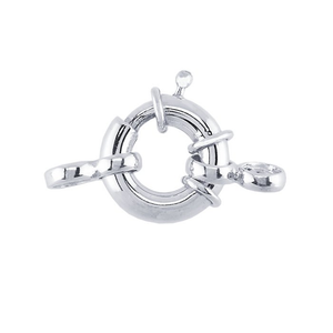 10 MM Sterling Silver Fancy Spring Ring Pack Of 2 10 MM Sterling Silver Fancy Spring Ring Pack Of 2