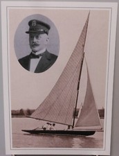 Olympische Spiele Deutsche Olympiasieger Postkarte P. Wiesner Segeln Paris 1900