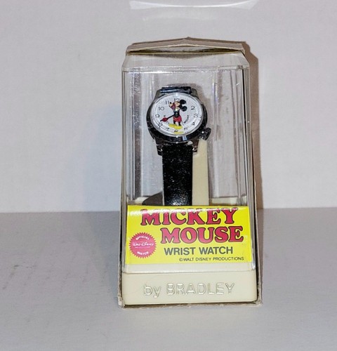 Mickey Mouse Animated Bradley Armbanduhr MIB Germany 60er Vintage unbenutzt - Bild 4 von 6