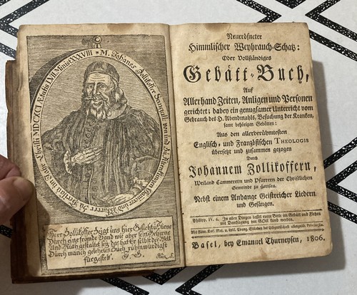 Johannes Zollikofer Book 1806, Basel Emanuel Thurneysen - Picture 1 of 12