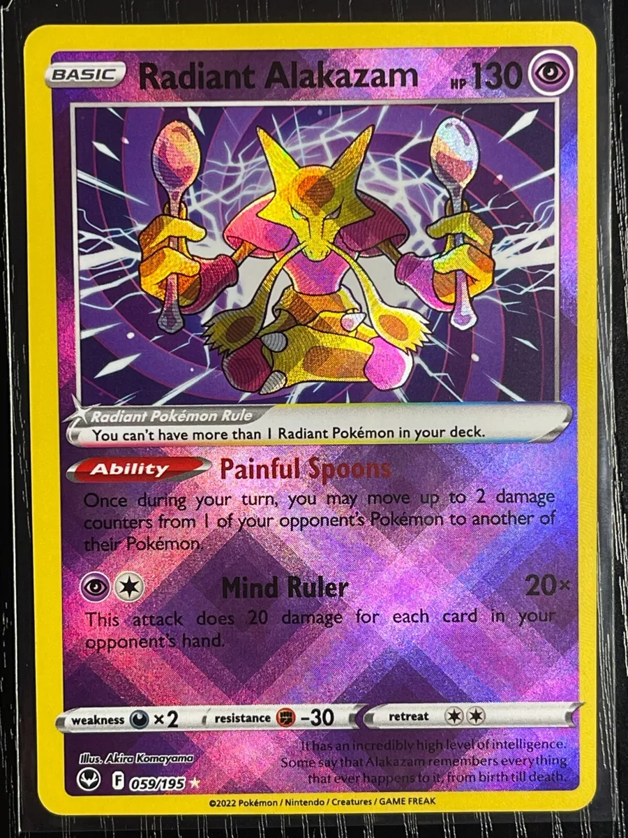 Radiant Alakazam Silver Tempest, Hobbies & Toys, Toys & Games on