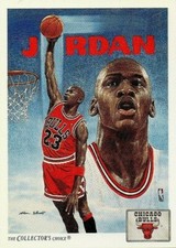 1991-92 UPPER DECK MICHAEL JORDAN SKETCH THE COLLECTORS CHOICE #75 NBA CARD