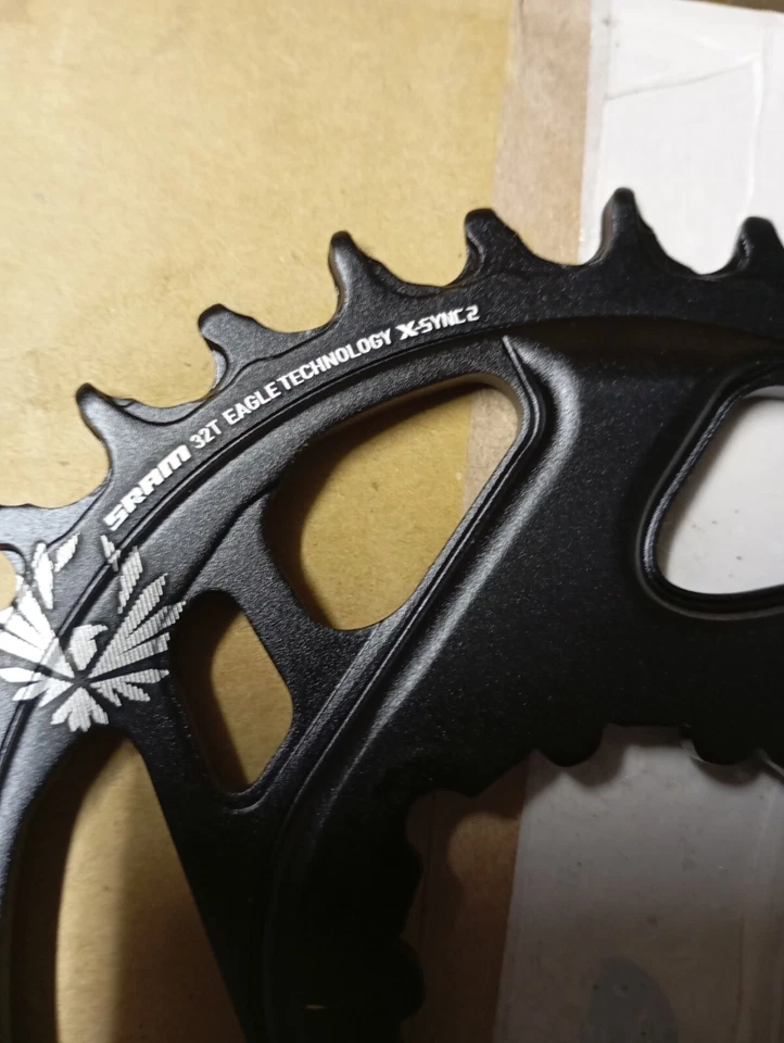 Corona SRAM 32t boost 3mm Offset Nuova Eagle X-sync 2 attacco A 3 Viti - Immagine 2 di 4