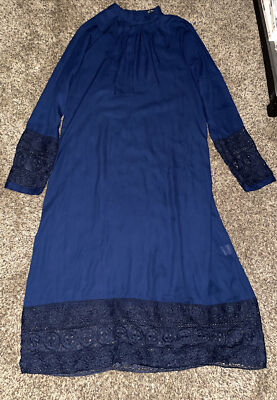 Shien Dress Women s Size Large Navy Blue